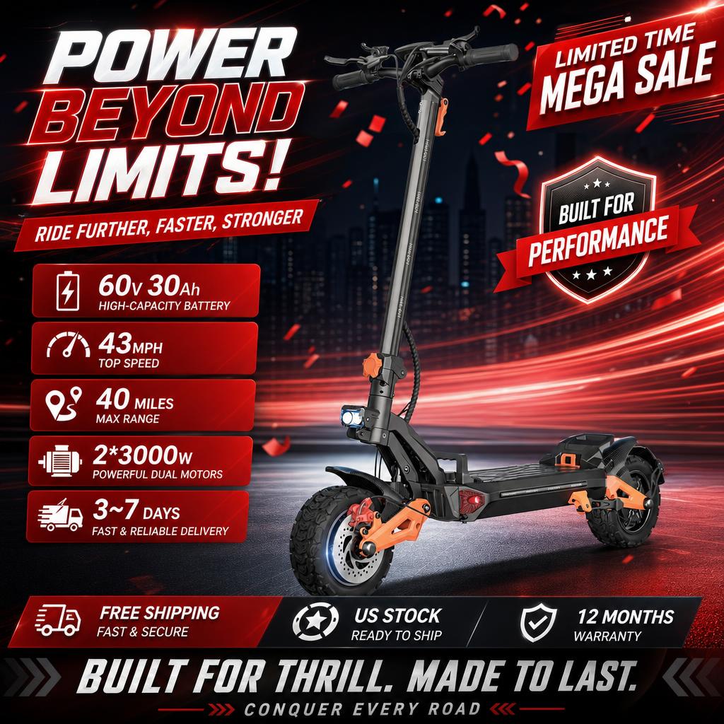 FREEBOY H9 大人用電動スクーター 1800W*2モ - 60V 30Ah Electric Scooter Battery のレビューと価格