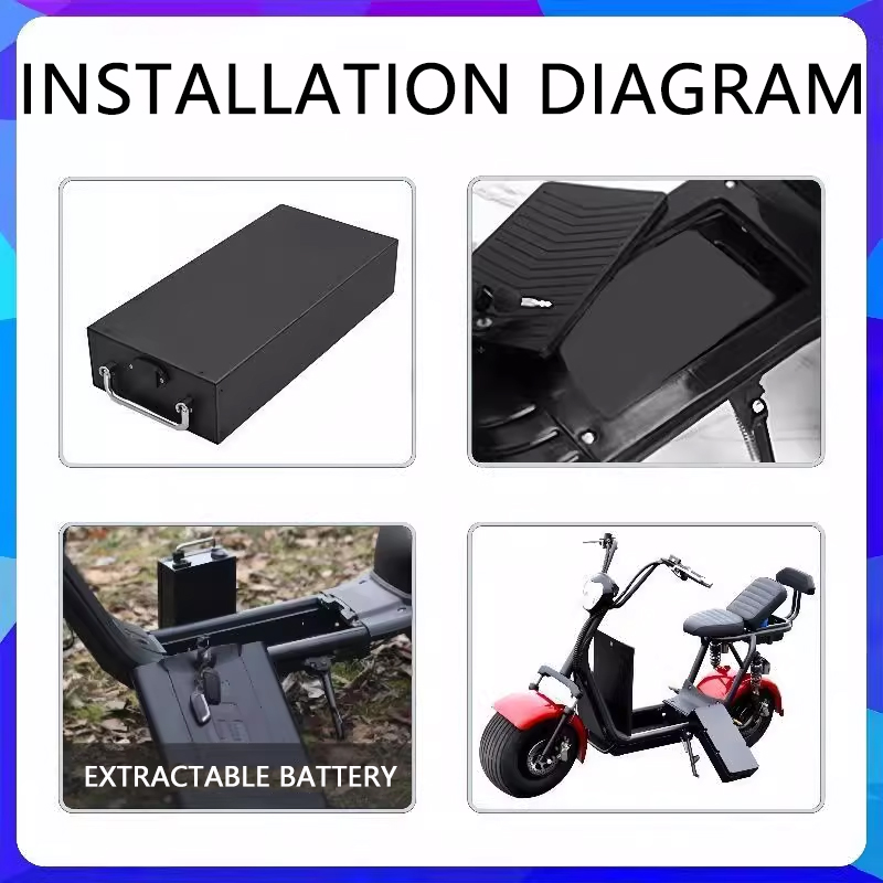 ハーレーバッテリー用 60V 20AH -40AH リチウム - 60V 30Ah Electric Scooter Battery のレビューと価格